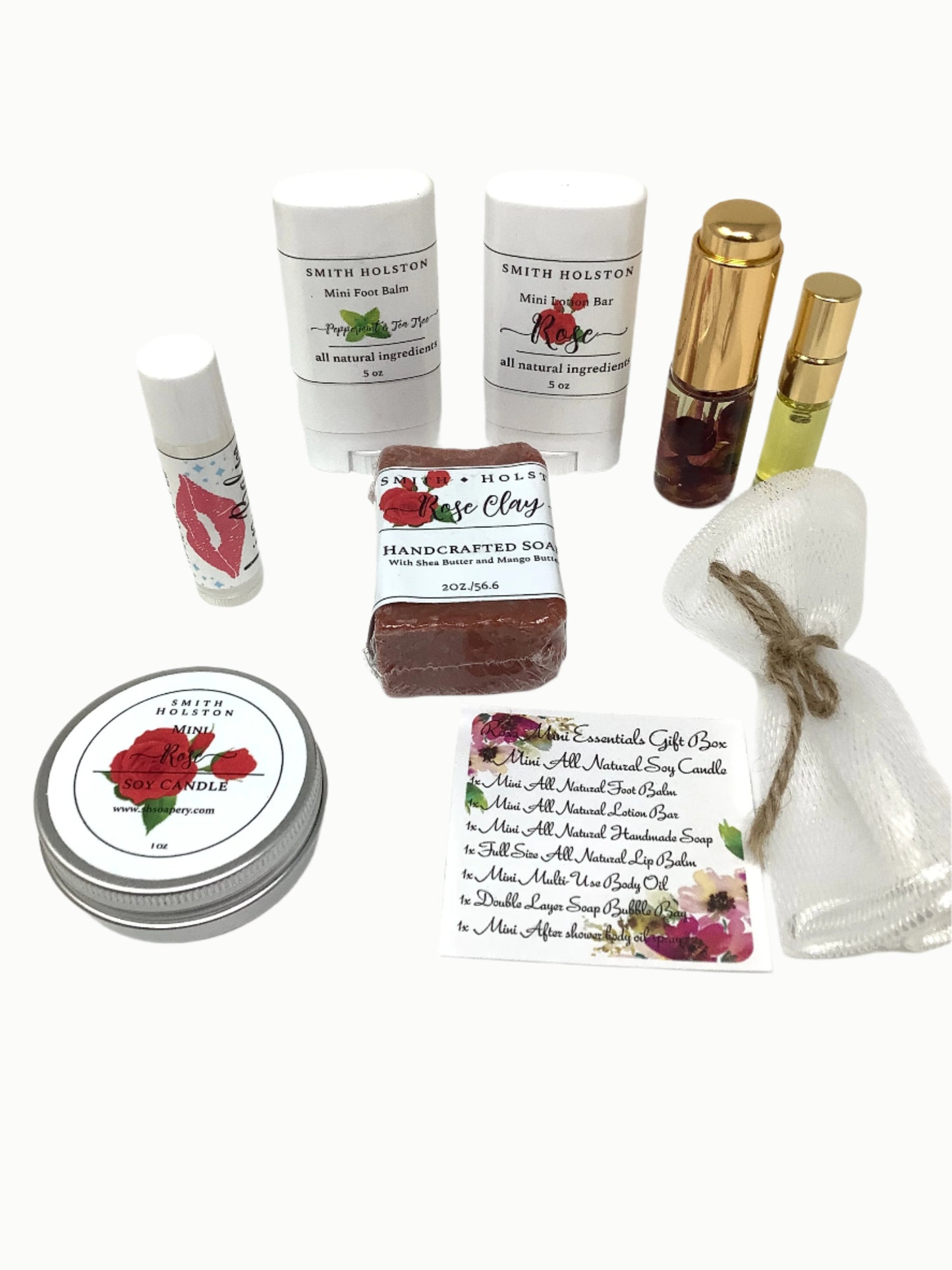 Rose Mini Essential Gift Box – Natural Self-Care Gift Set Mother Day- Birthday