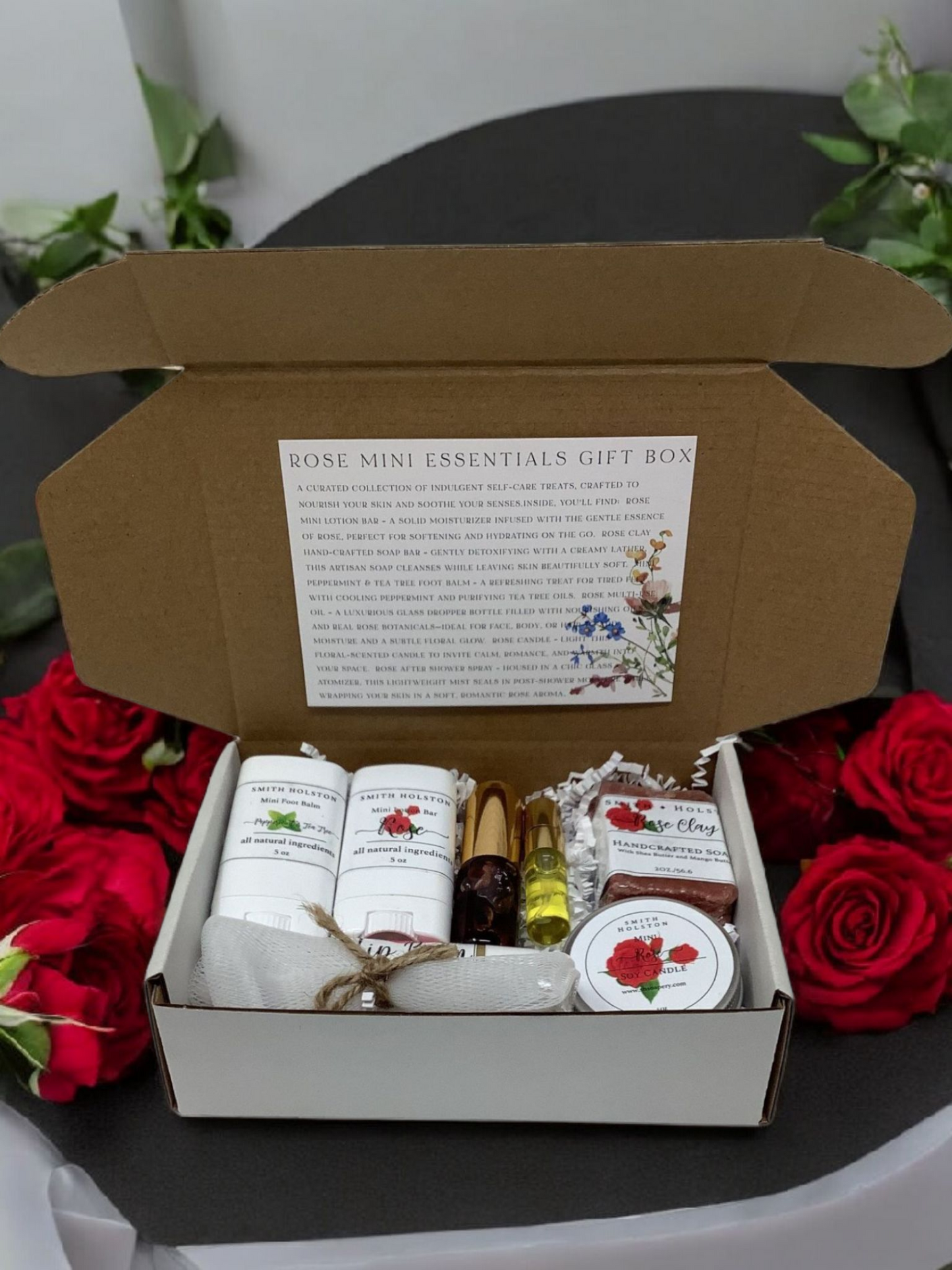 Rose Mini Essential Gift Box – Natural Self-Care Gift Set Mother Day- Birthday