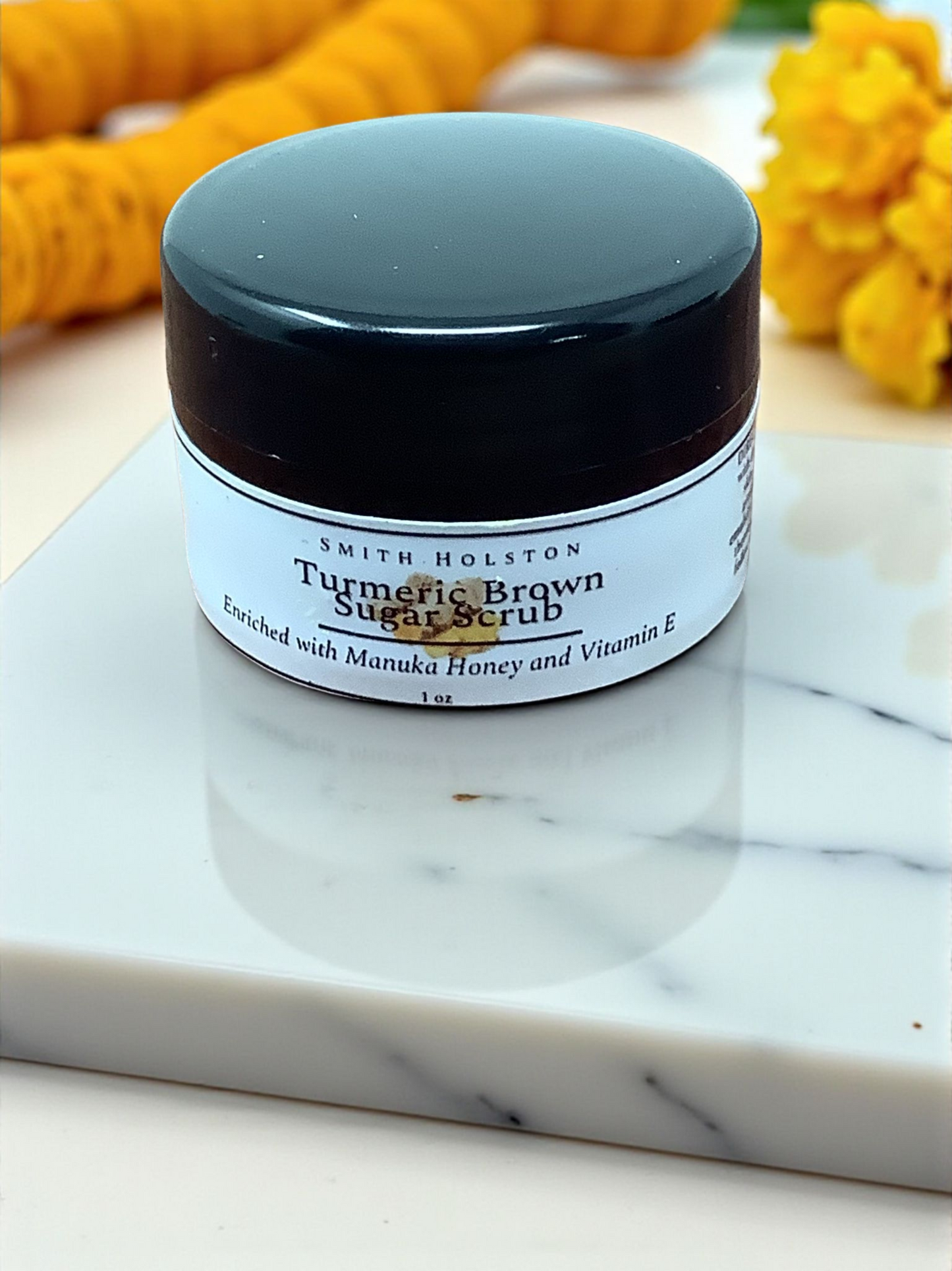 Emulsified Turmeric Brown Sugar Facial Scrub with Manuka Honey