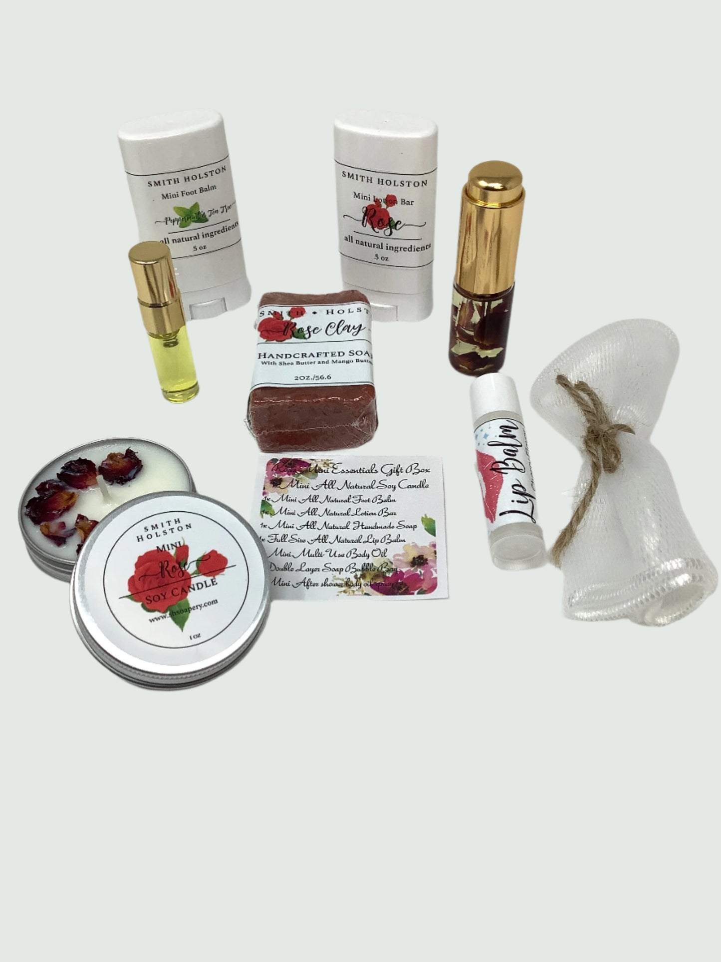 Rose Mini Essential Gift Box – Natural Self-Care Gift Set Mother Day- Birthday