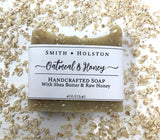 Nature's Harmony: All-Natural Oatmeal and Honey Bar Soap
