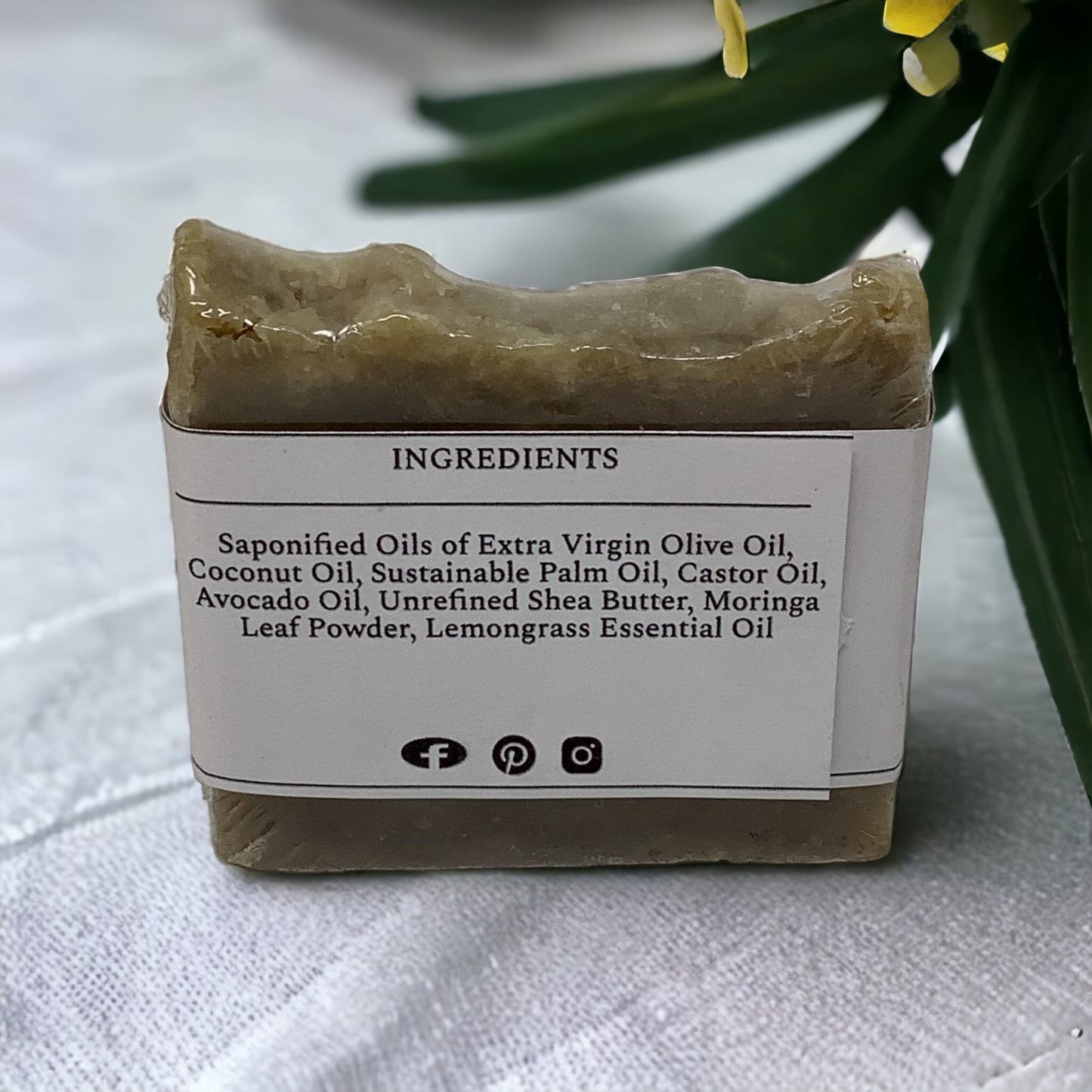 Lemongrass & Moringa Soap – All-Natural, Nourishing, and Refreshing for Healthy Skin