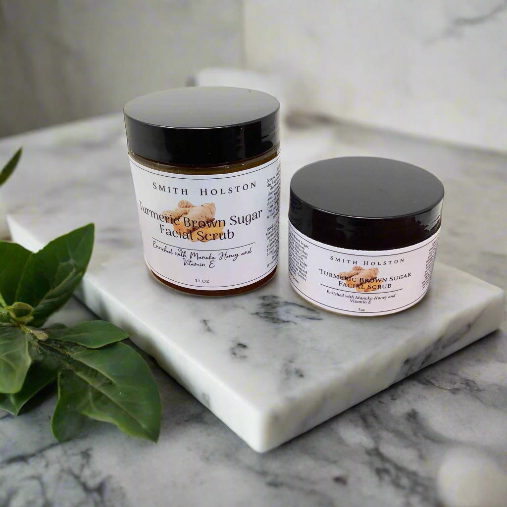 Emulsified Turmeric Brown Sugar Facial Scrub with Manuka Honey