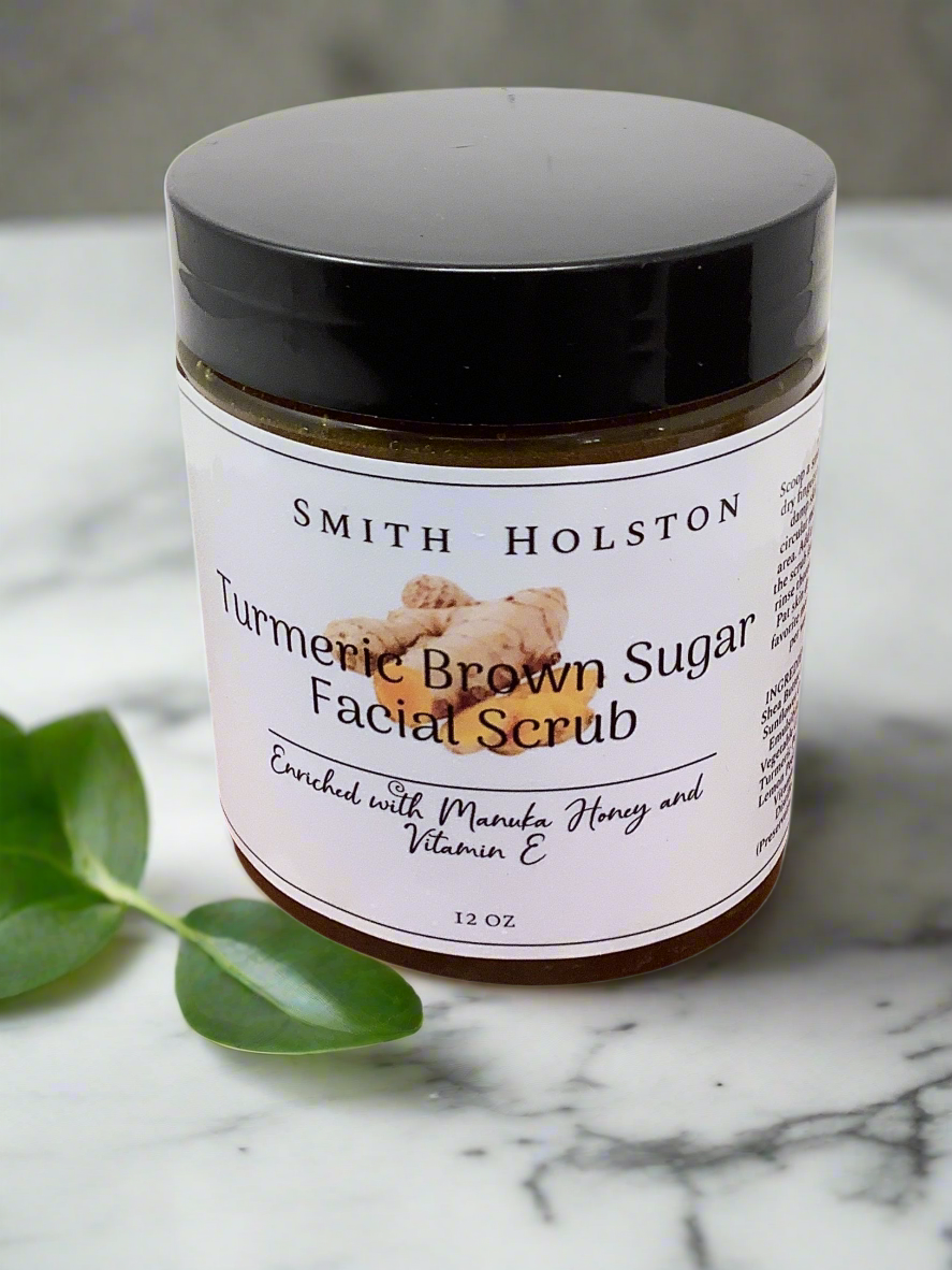 Emulsified Turmeric Brown Sugar Facial Scrub with Manuka Honey