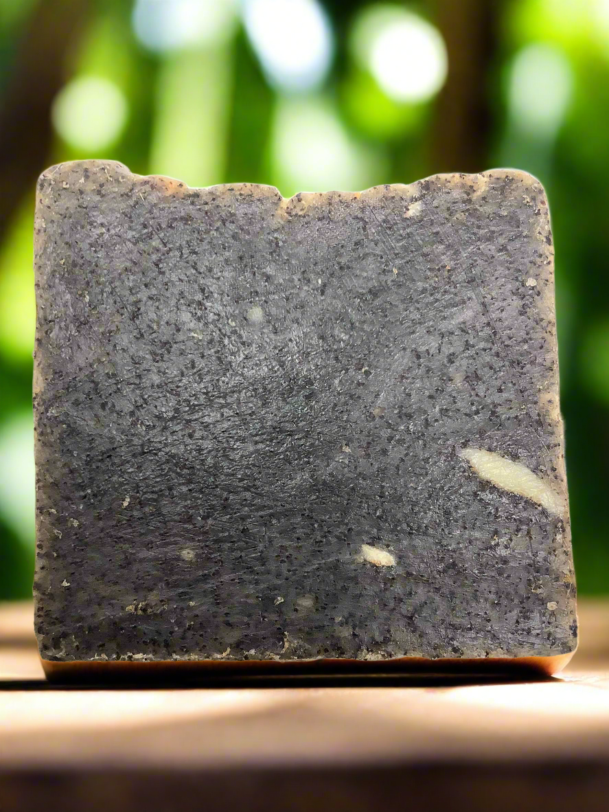Awaken Your Skin: Herbal Coffee Scrub Bar Soap with Coffee Grinds