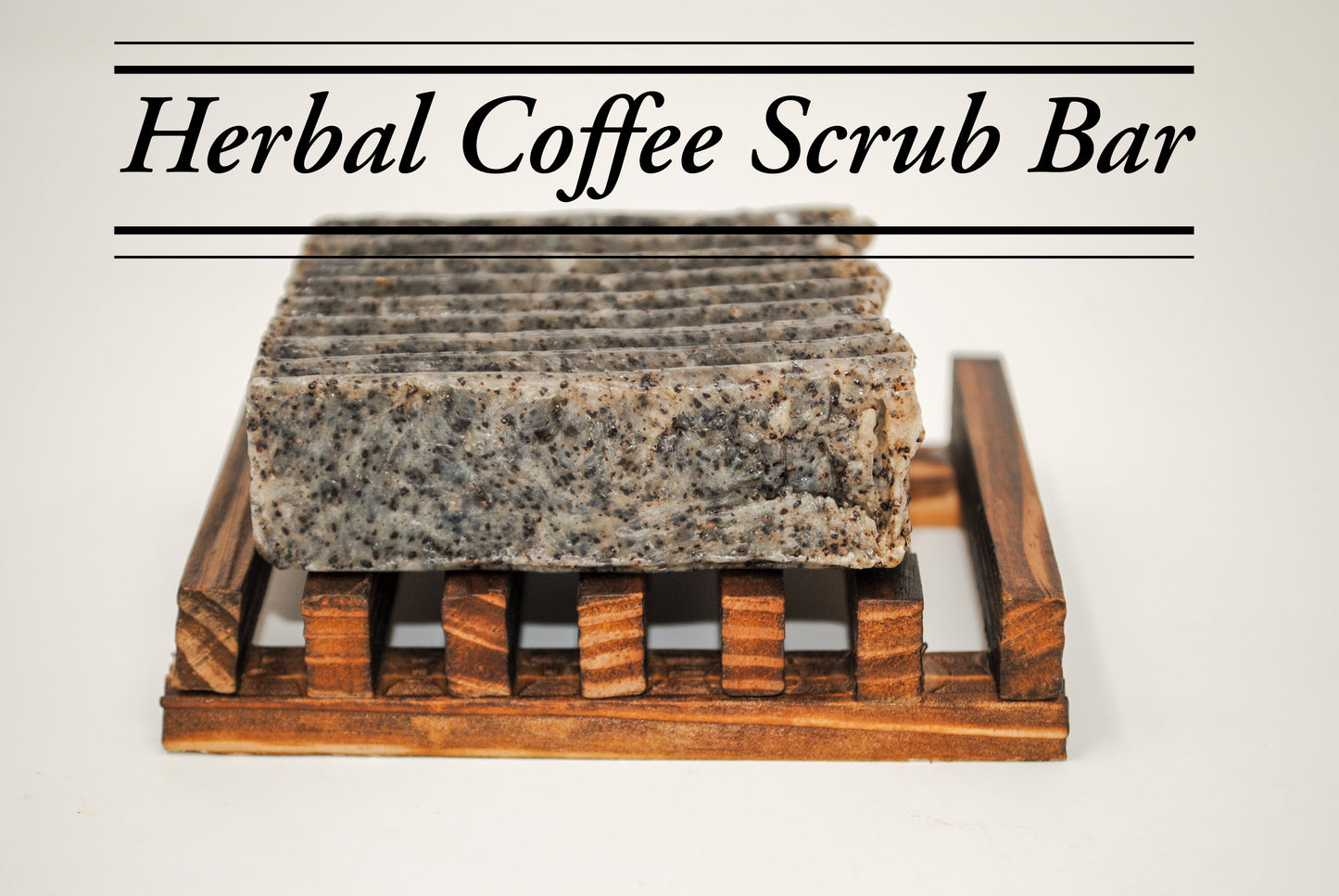 Herbal Coffee Scrub Bar Soap with Coffee Grinds