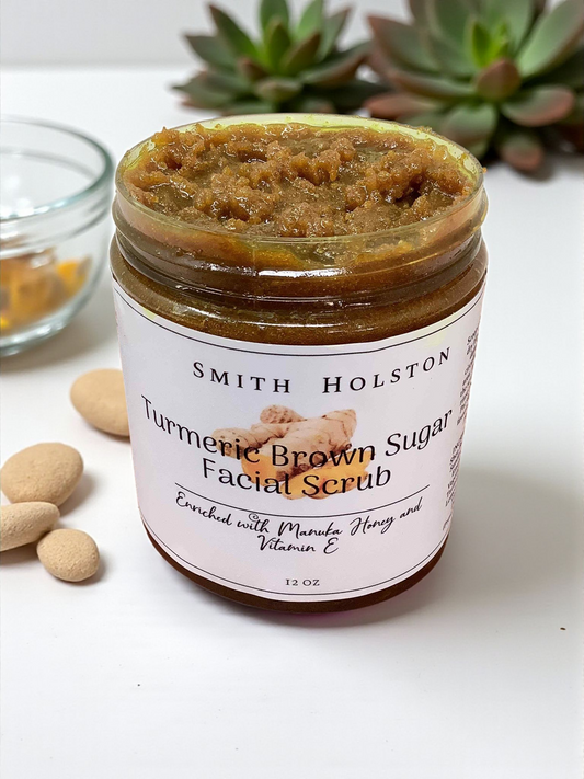 Emulsified Turmeric Brown Sugar Facial Scrub with Manuka Honey