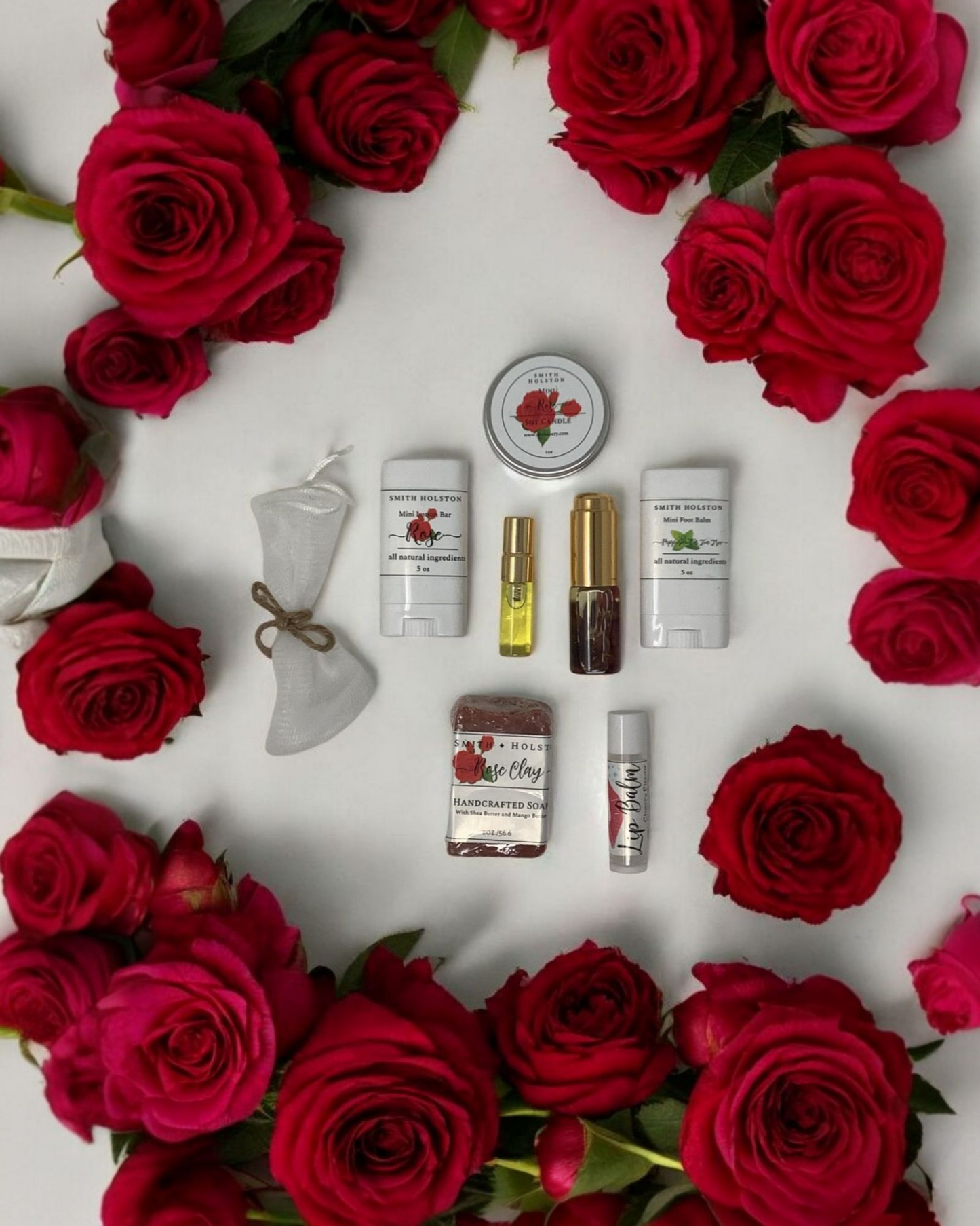 Rose Mini Essential Gift Box – Natural Self-Care Gift Set Mother Day- Birthday
