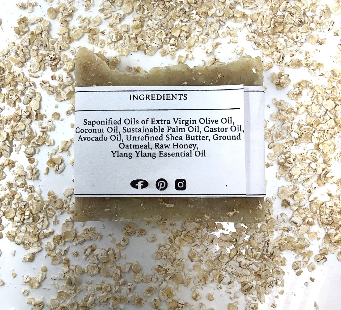 Nature's Harmony: All-Natural Oatmeal and Honey Bar Soap