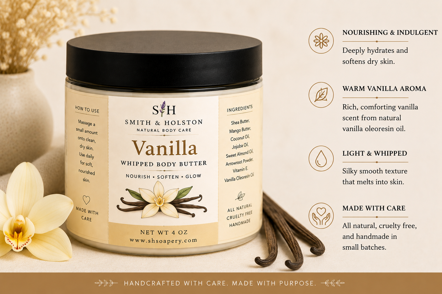 Vanilla Bean Whipped Shea Mango Body Butter
