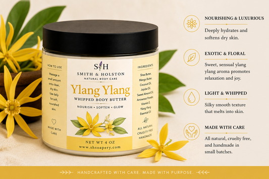 Ylang Ylang Whipped Shea Mango Body Butter