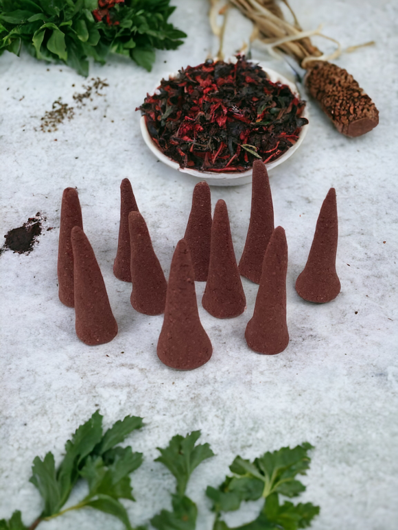 10 Premium Dragon's Blood Handcrafted Incense Cones