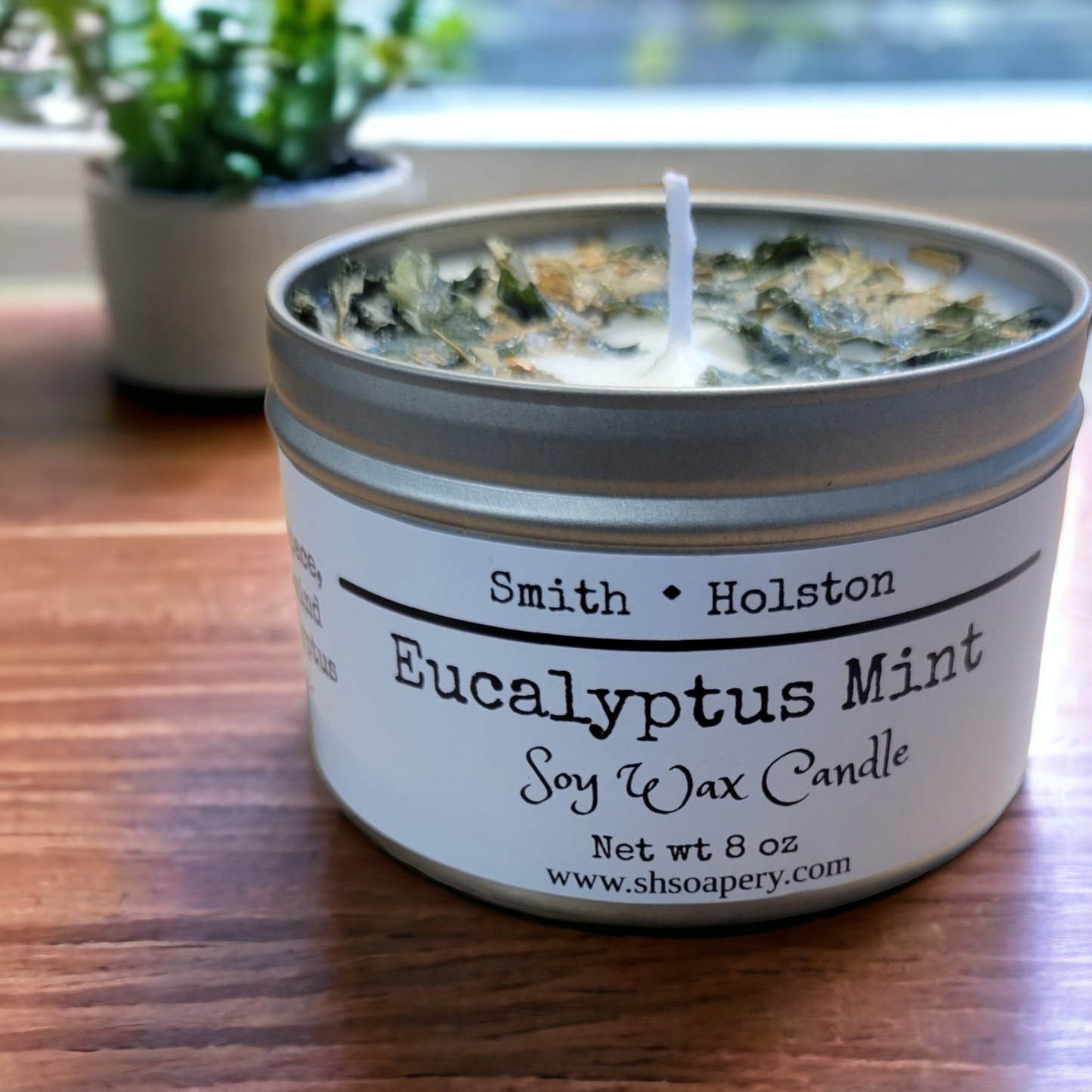 Refresh Your Space: Eucalyptus Mint Soy Candle with Peppermint & Eucalyptus Essential Oil 8 ozs