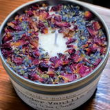 Lavender Vanilla Rose Geranium Soy Wax Candle: Relaxation in Every Glow