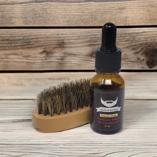 Travel Size Premium Beard Growth Oil - Enhancing Shine and Nourishing Conditioner for Optimal Growth