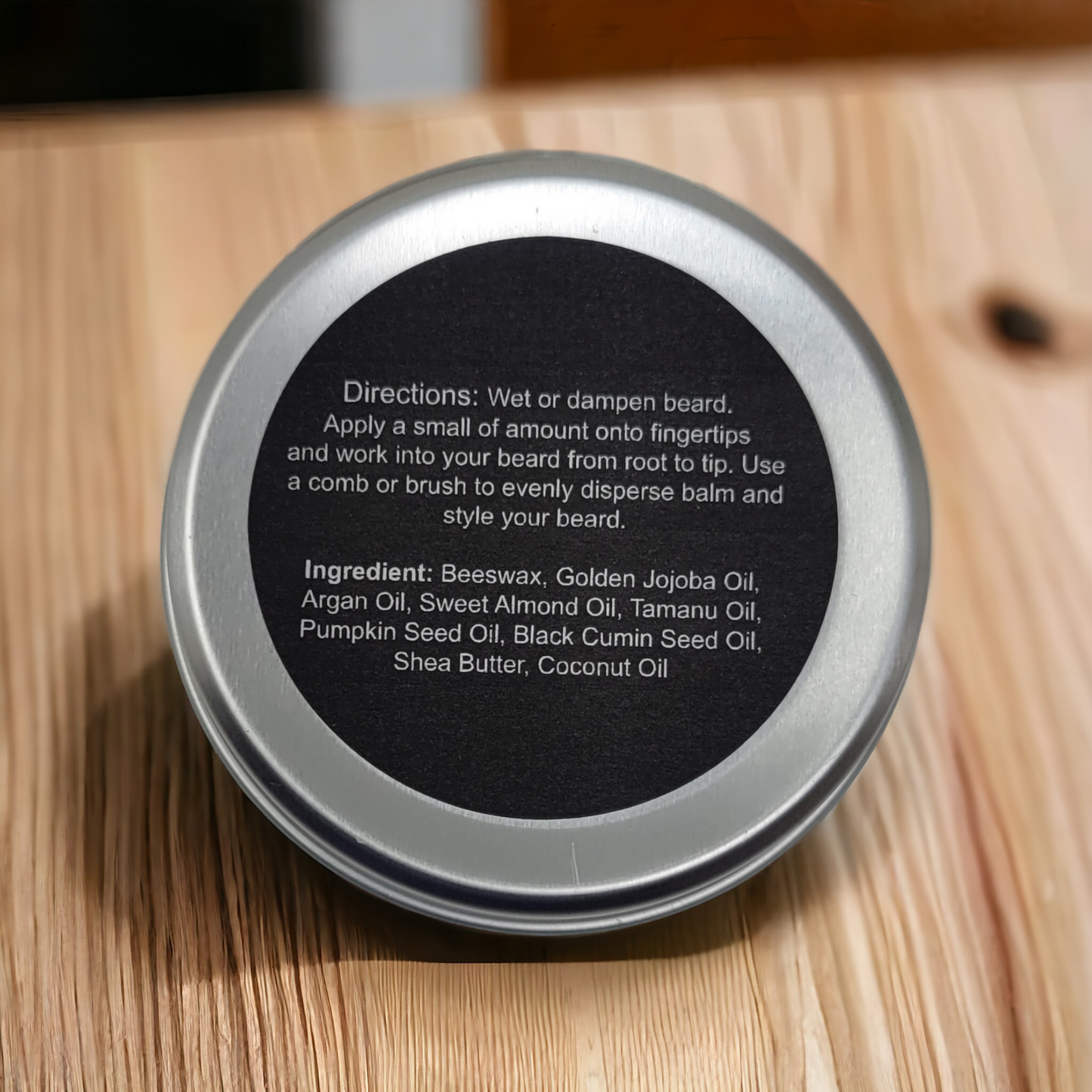 Premium Beard Balm: Leave-In Conditioner with Jojoba & Argan Oil for Enhanced Grooming and Growth