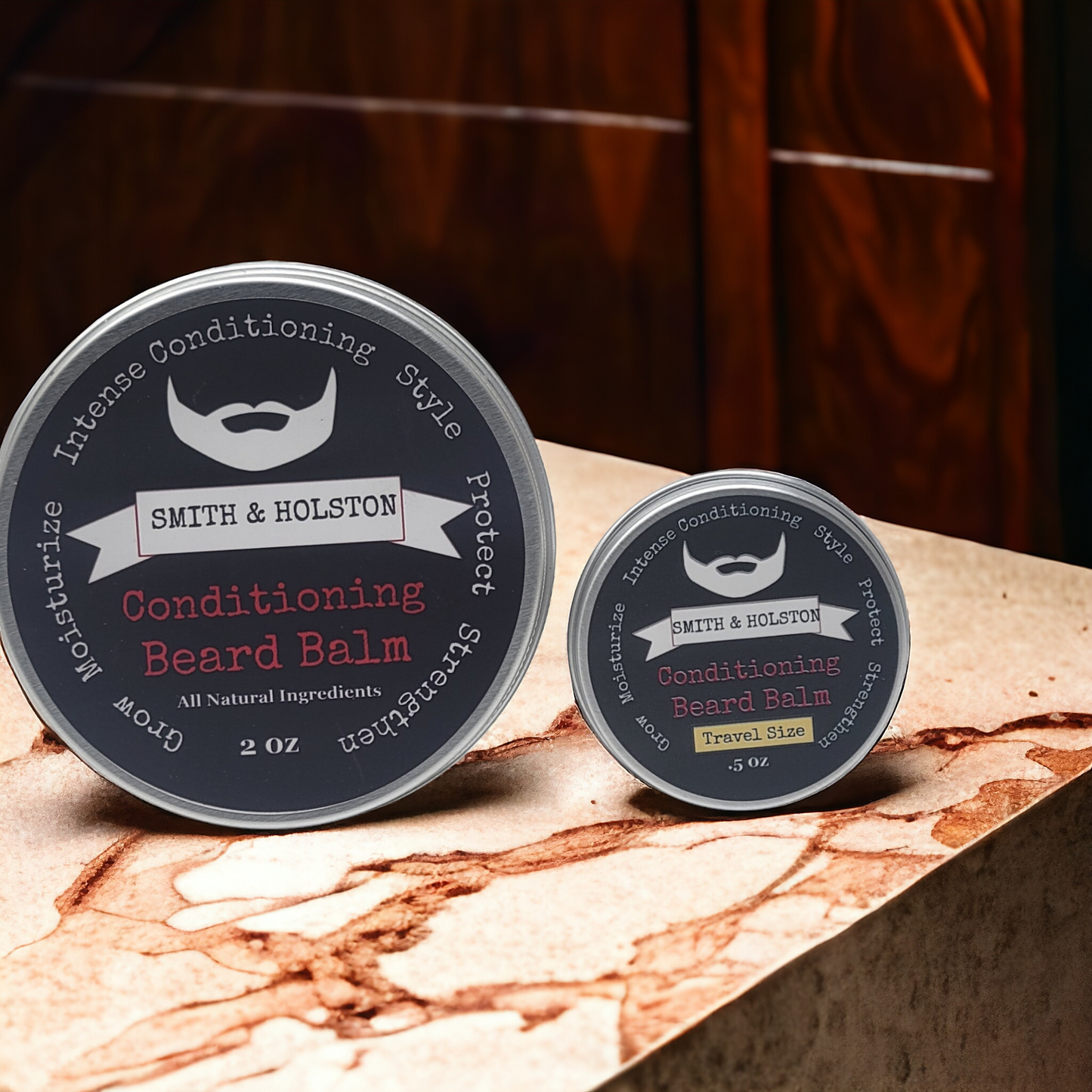 Premium Beard Balm: Leave-In Conditioner with Jojoba & Argan Oil for Enhanced Grooming and Growth