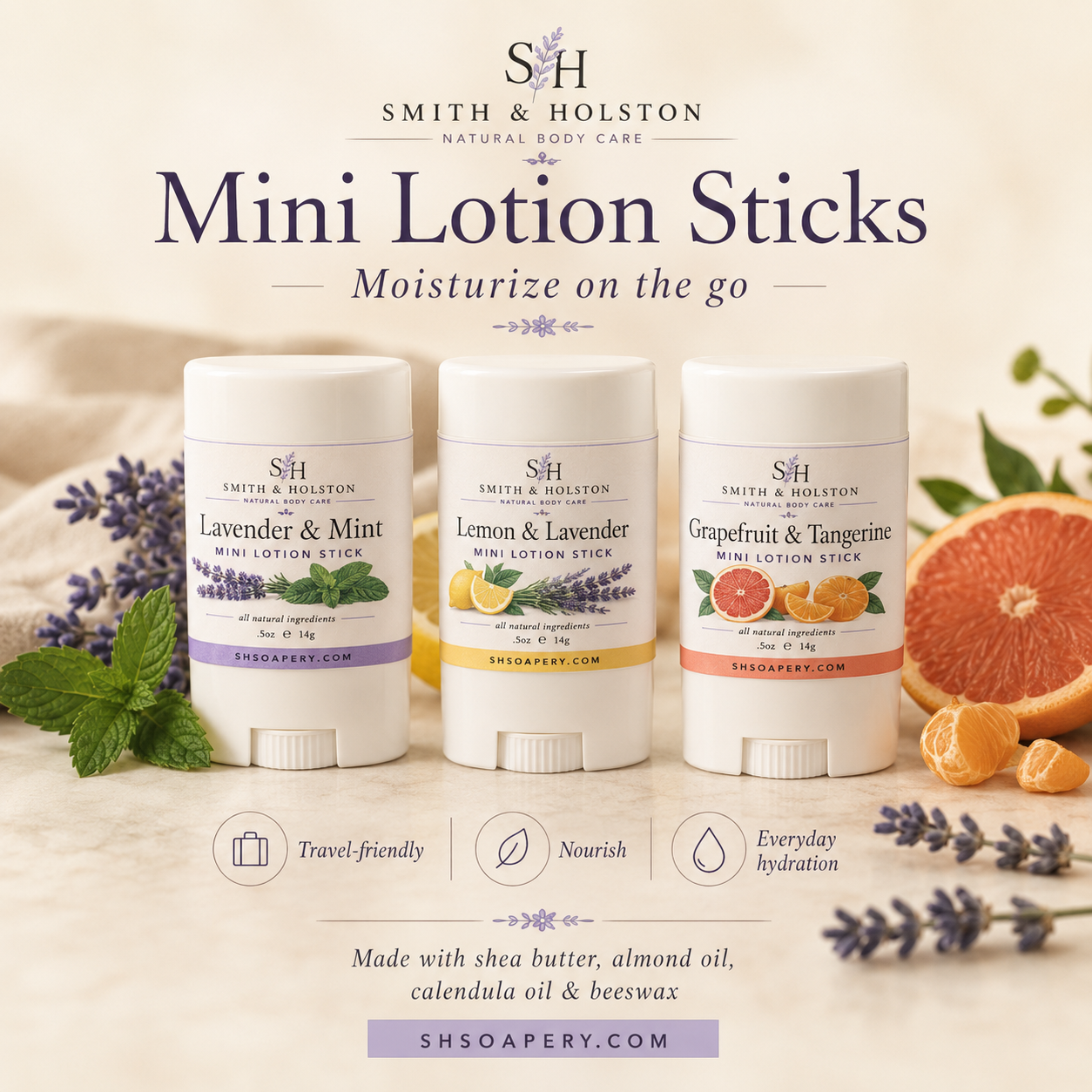 Mini Shea Butter Lotion Stick: Quick and Nourishing On-the-Go Moisture Solution
