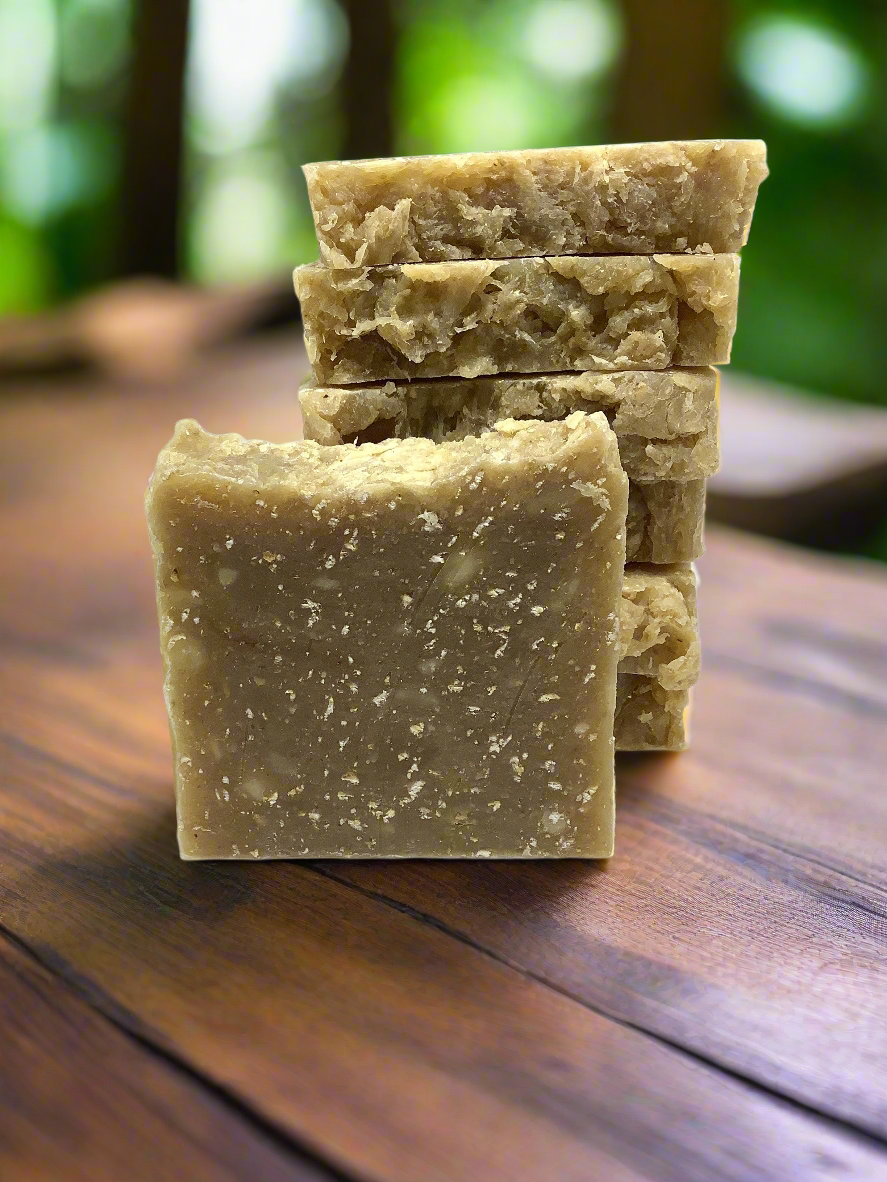 Nature's Harmony: All-Natural Oatmeal and Honey Bar Soap