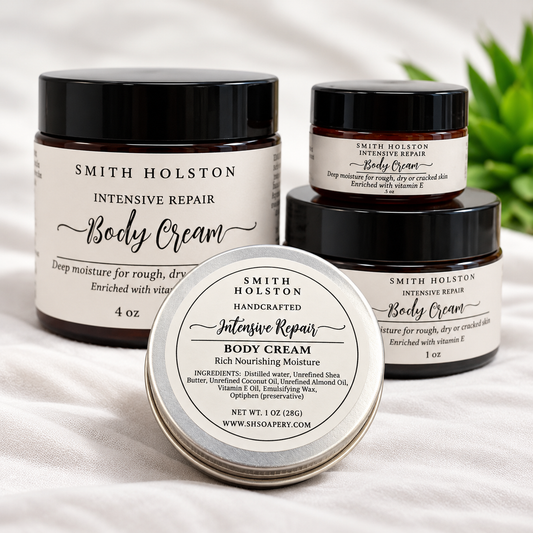 Intensive Repair Body Cream Lotion – Enriched with Vitamin E for Eczema, Dry, Rough & Cracked Skin | Deep Hydration & Soothing Moisturizer