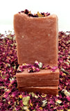 Rose Clay Beauty Bar with Shea Butter and Mango Butter - Specialty Soap for Gentle Cleansing and Hydration