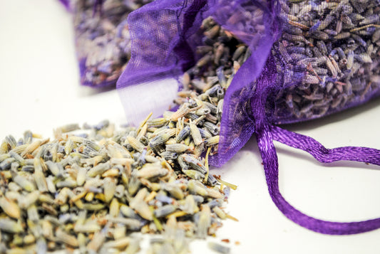 Set of 6 Lavender Sachet Bags for Natural Freshness , Deodorizing and Gift Giving