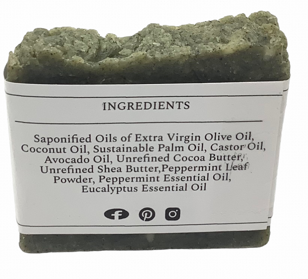 Invigorating Peppermint & Eucalyptus Soap Bar - Refresh and Revitalize Your Skin